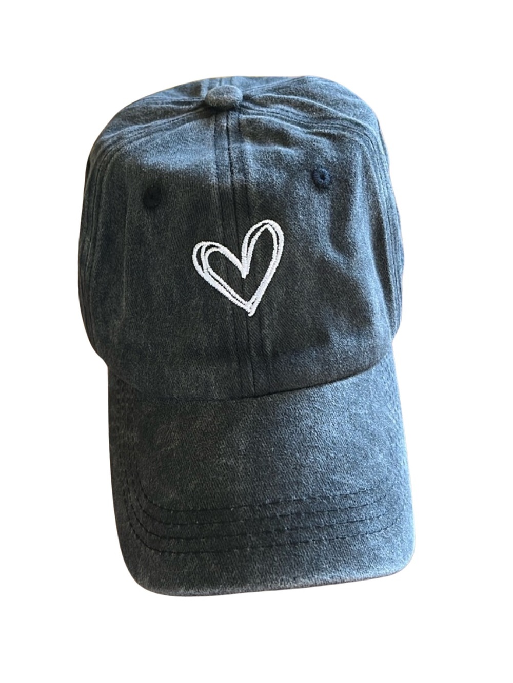 NWT, Ball Cap With Embroidered Heart